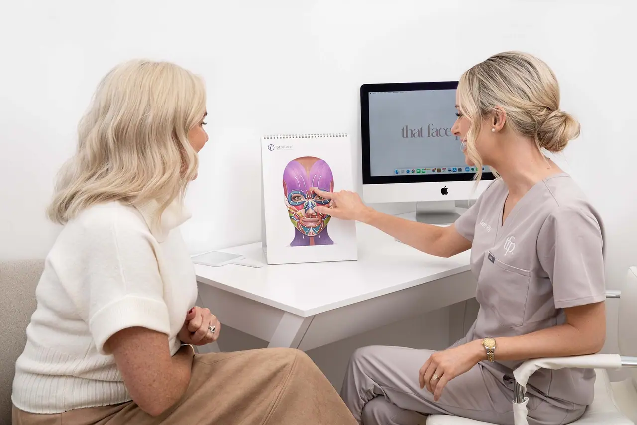 Skin analysis consultation screen