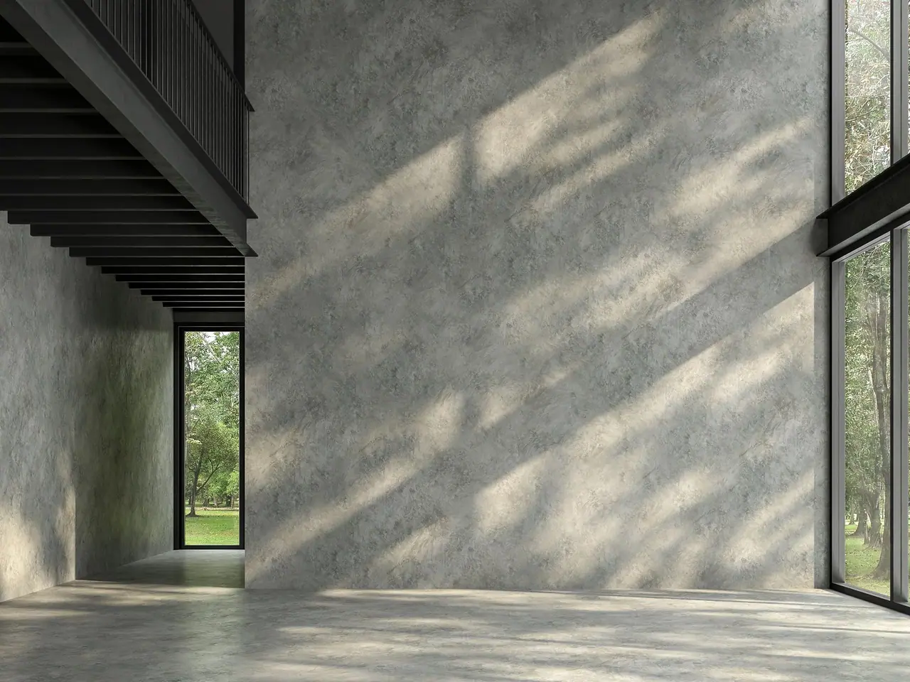 Editorial concrete wall light